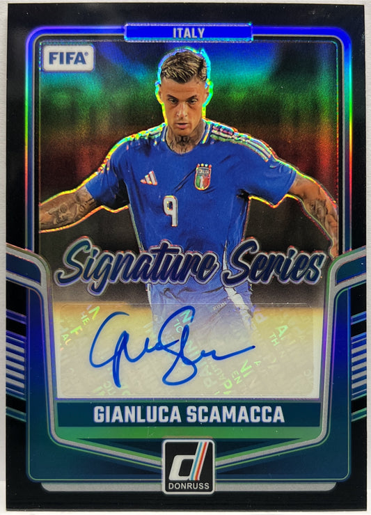 Gianluca Scamacca 1/1 Autograph Signature Series Black Donruss Fifa 2024/25