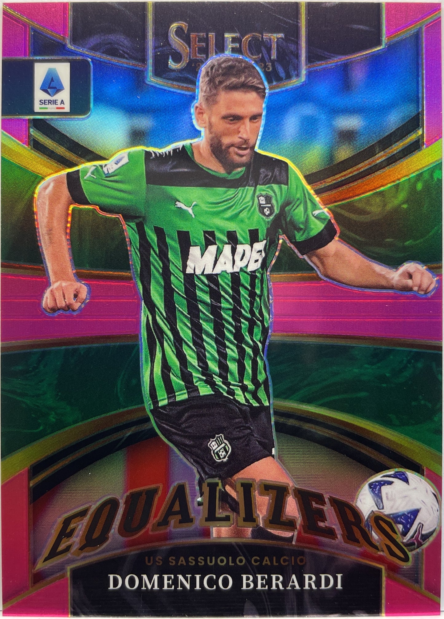 Domenico Berardi 2/25 Equalizer Pink Select Serie A 2022/23