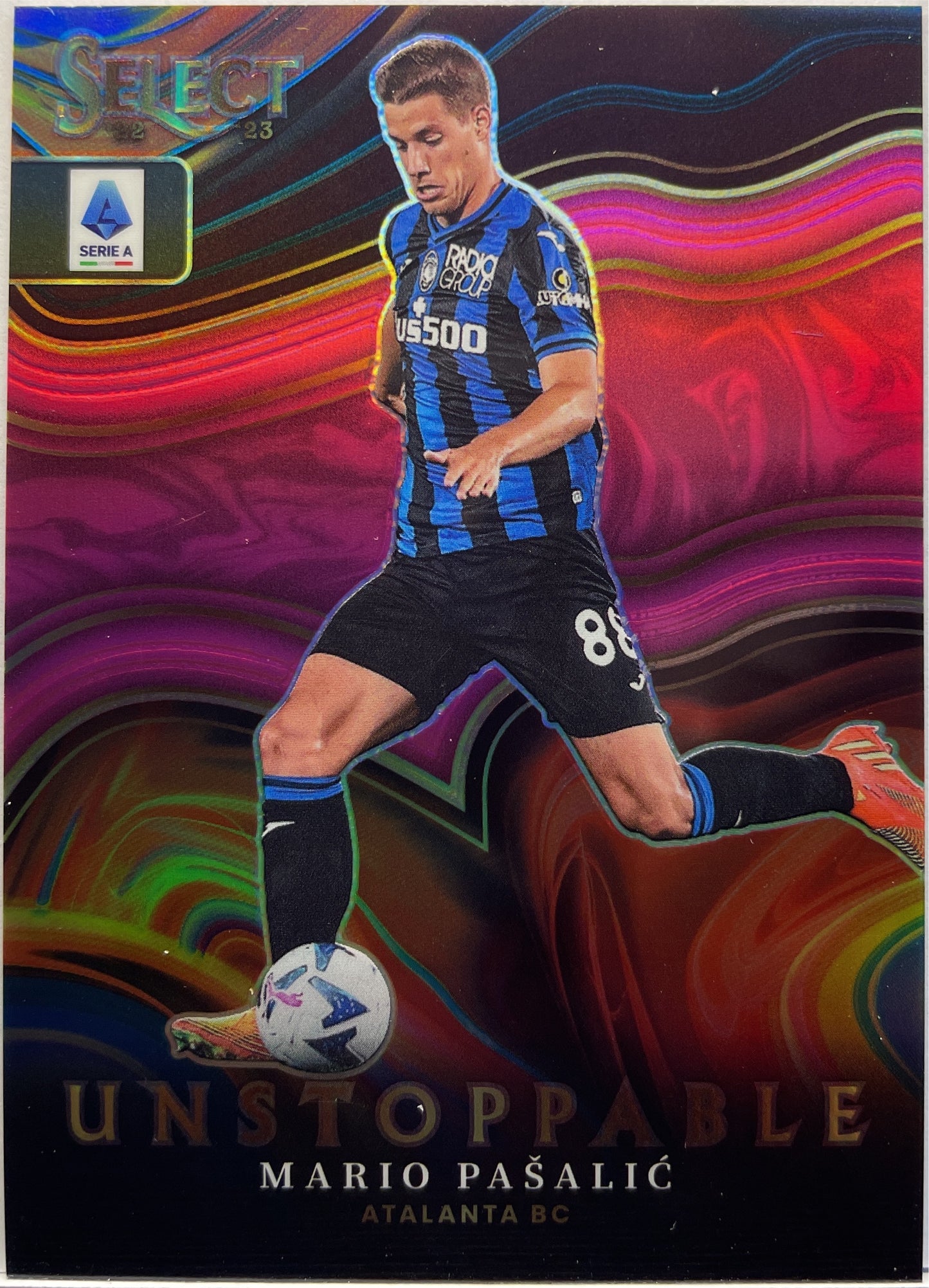 Mario Pasalic 6/25 Unstoppable Pink Select Serie A 2022/23