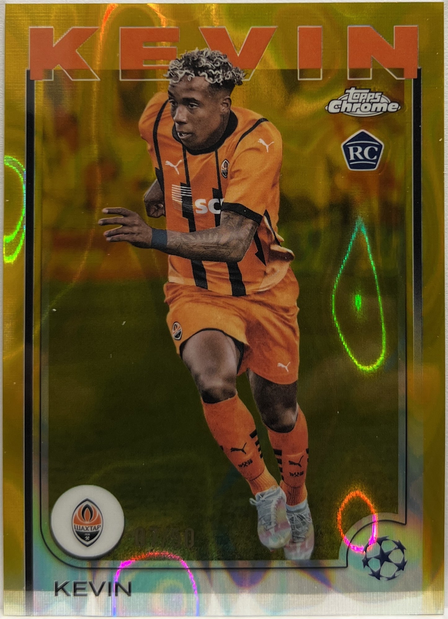 Kevin 7/50 Rookie Gold Lava Topps Chrome UCC 2024/25