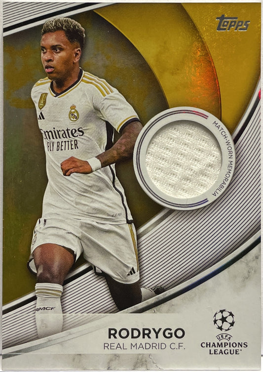 Rodrygo 49/50 Patch Worn Gold Topps UCC 2023/24