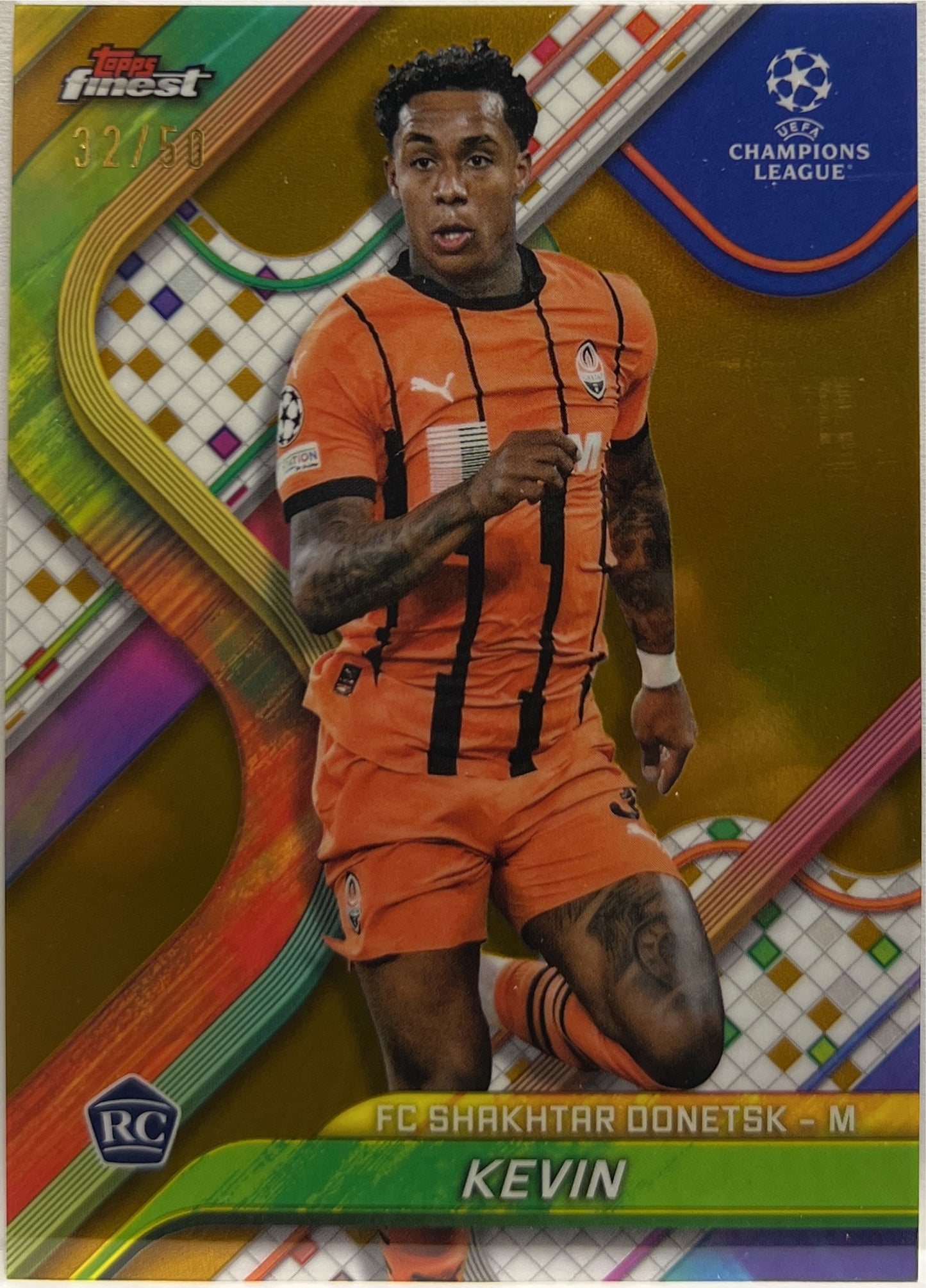 Kevin 32/50 Rookie Gold Topps Finest UCC 2024/25