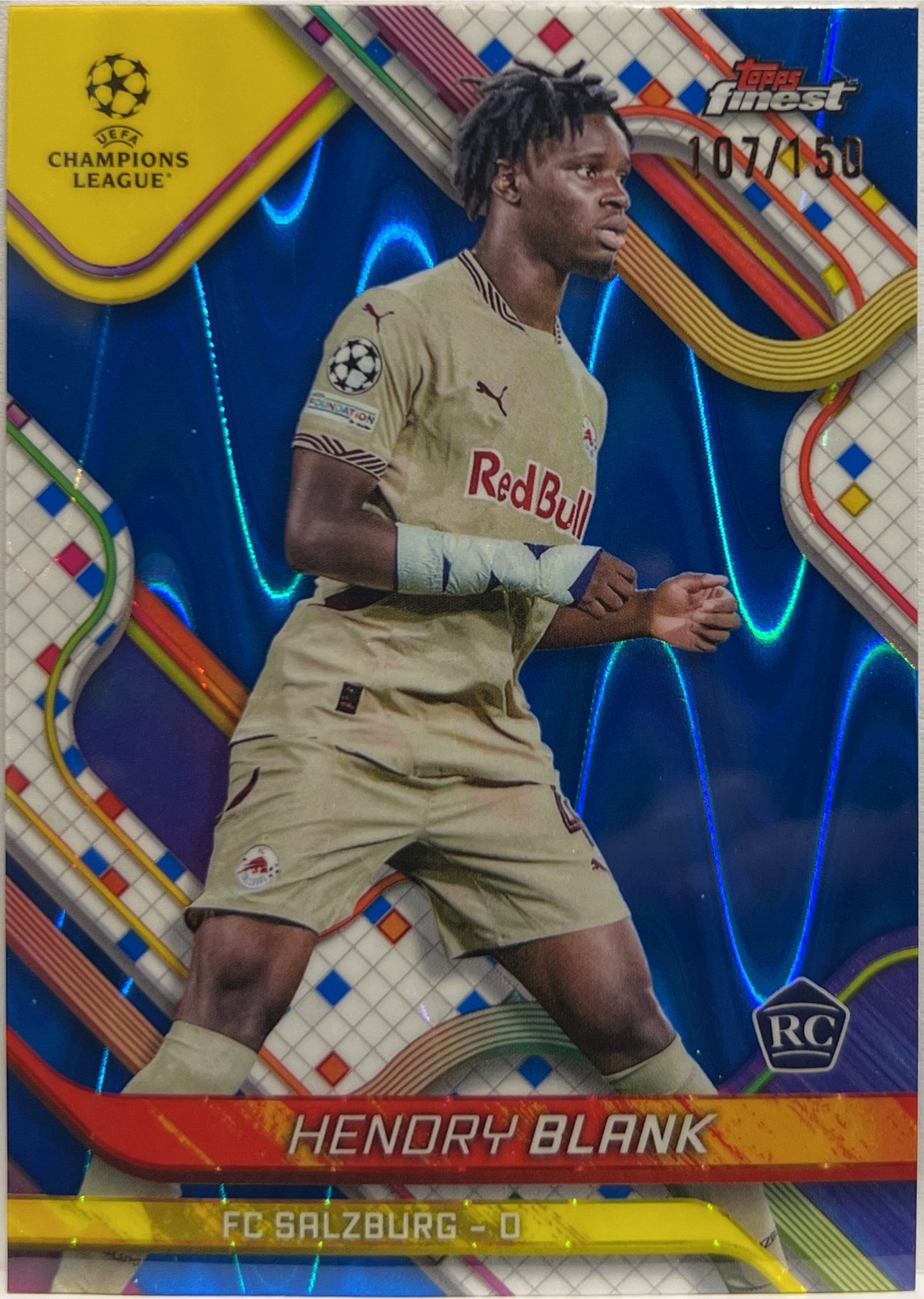 Hendry Blank 107/150 Rookie Blue Lava Topps Finest UCC 2024/25