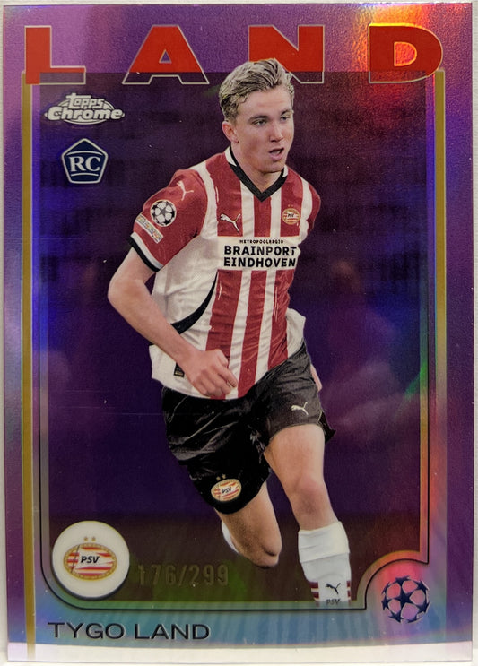 Tygo Land 176/299 Rookie Violet Topps Chrome UCC 2024/25