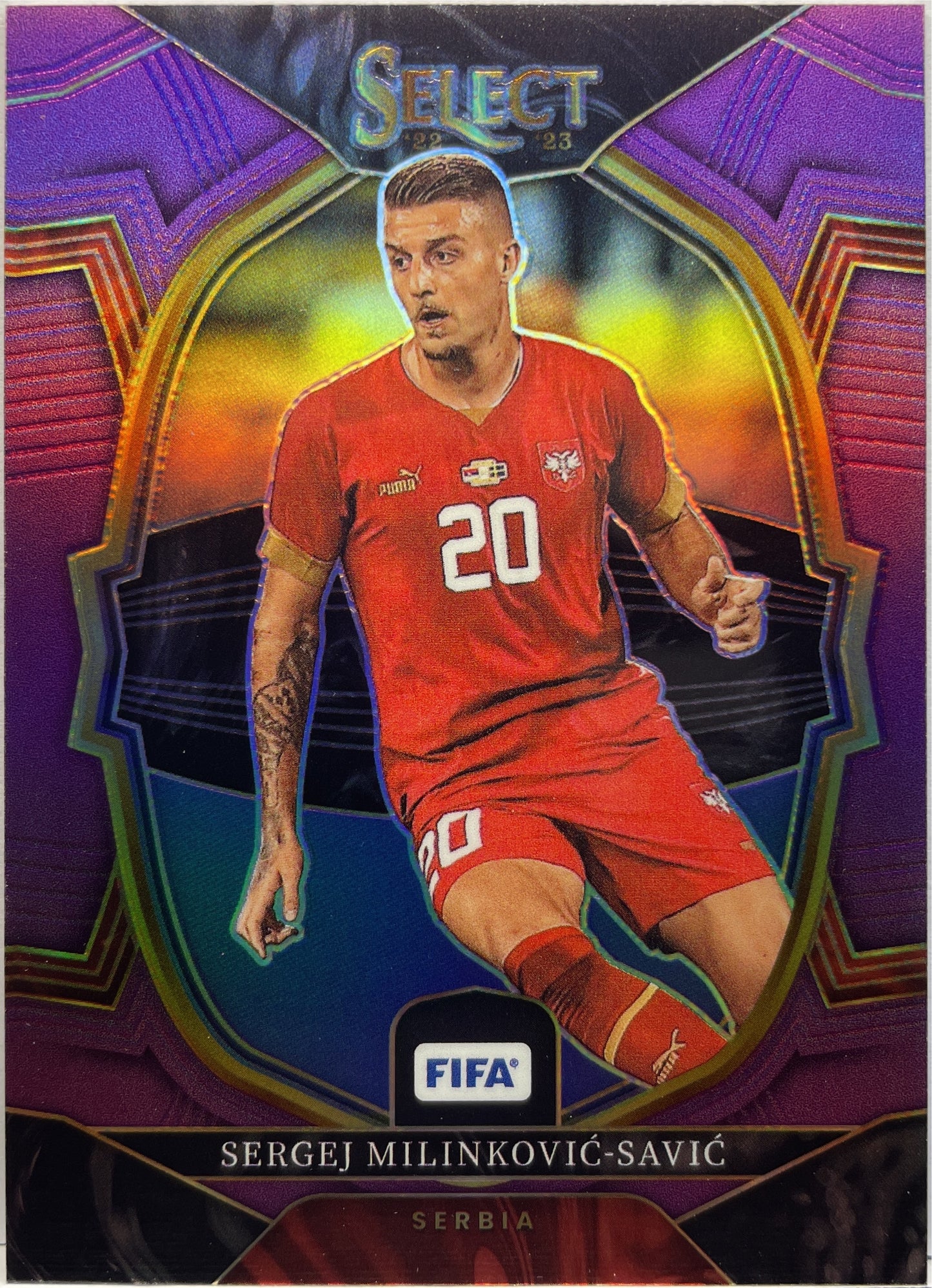 Sergej Milinkovic-Savic 51/75 Terrace Purple Select Fifa 2022/23