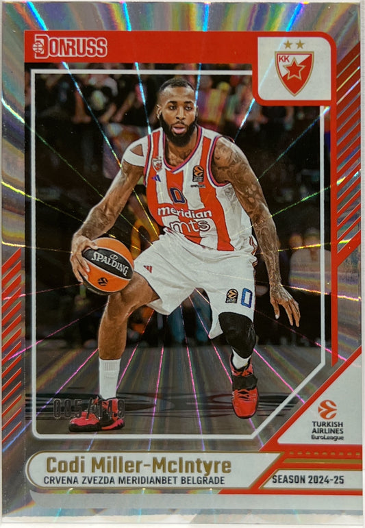Codi Miller McIntyre 85/149 Laser Donruss Euroleague Basketball 2024/25