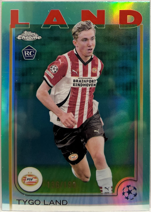 Tygo Land 136/199 Rookie Aqua Topps Chrome UCC 2024/25