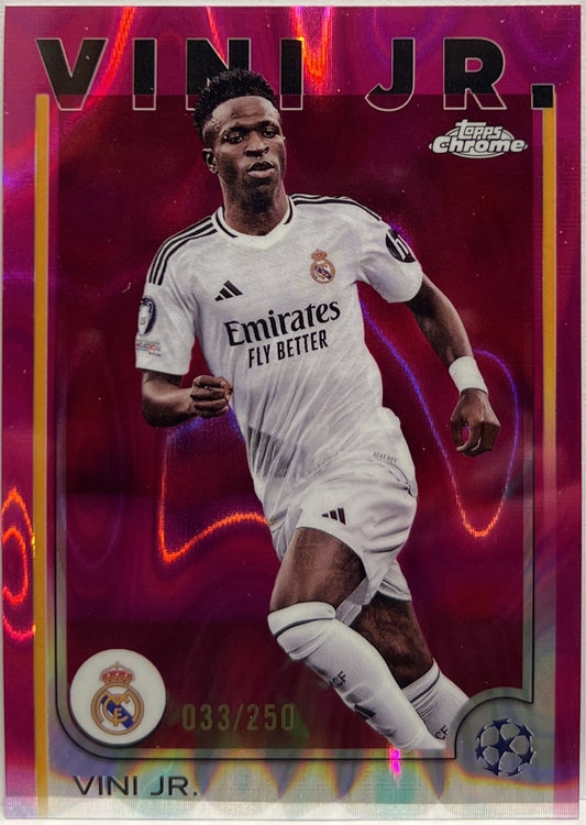 Vini Jr 33/250 Pink Lava Topps Chrome UCC 2024/25
