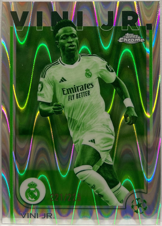 Vini Jr 221/225 Night Vision RayWave Topps Chrome UCC 2024/25