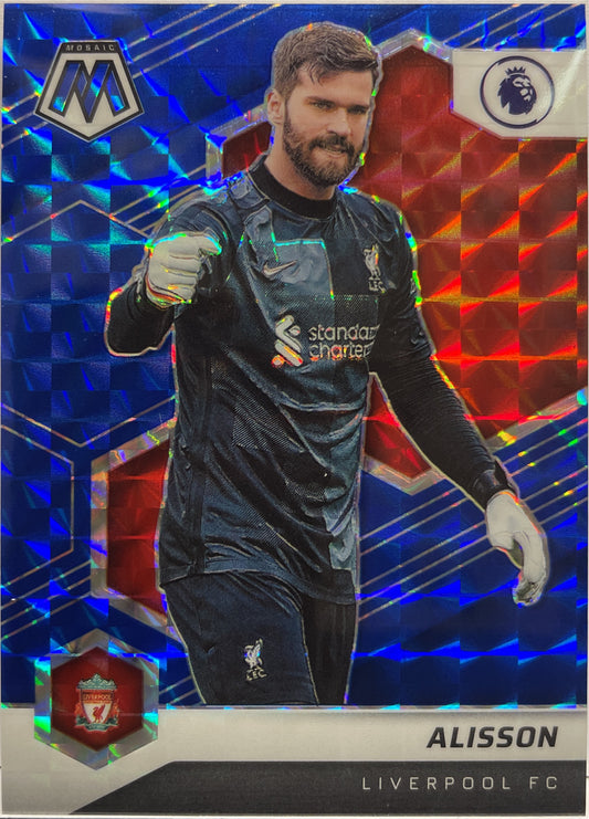 Alisson 37/99 Blue Mosaic Premier League 2021/22