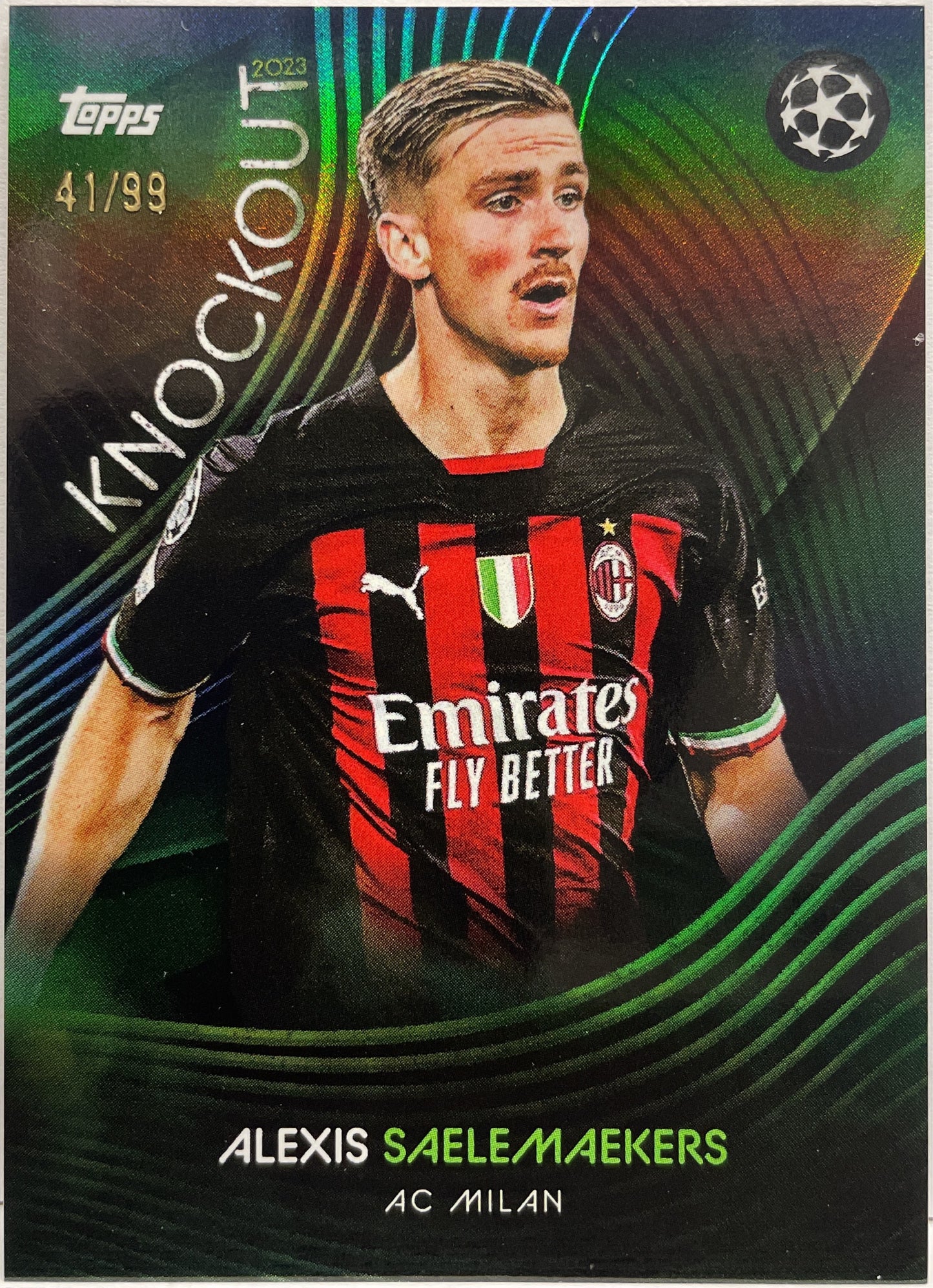 Alexis Saelemaekers 41/49 Topps Knockout 2022/23