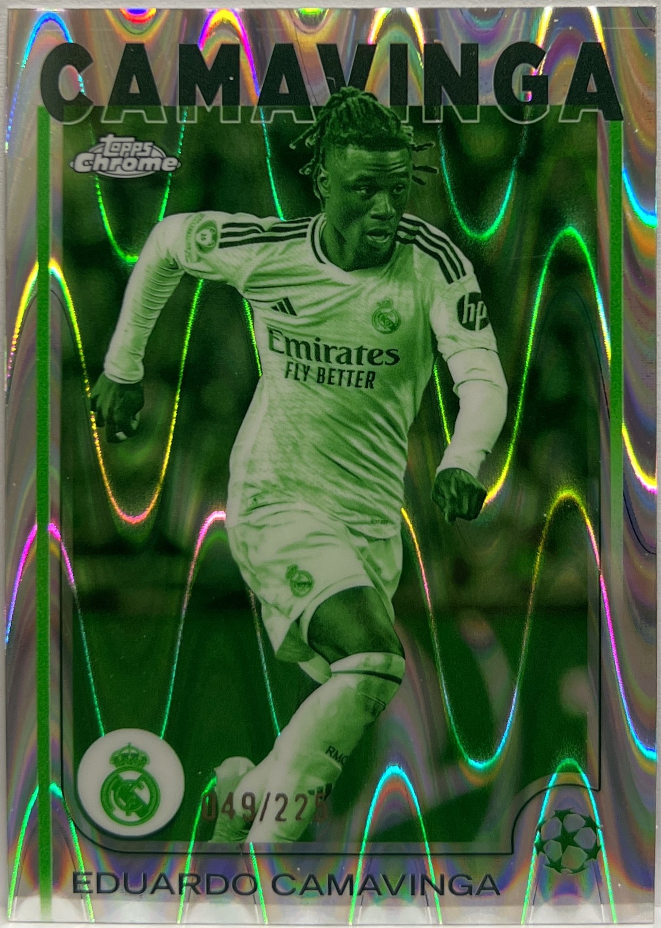 Eduardo Camavinga 49/225 Night Vision RayWave Topps Chrome UCC 2024/25
