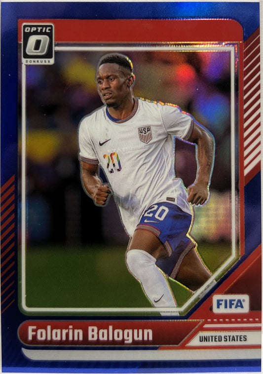 Folarin Balogun 144/149 Optic Blue Donruss Fifa 2024/25