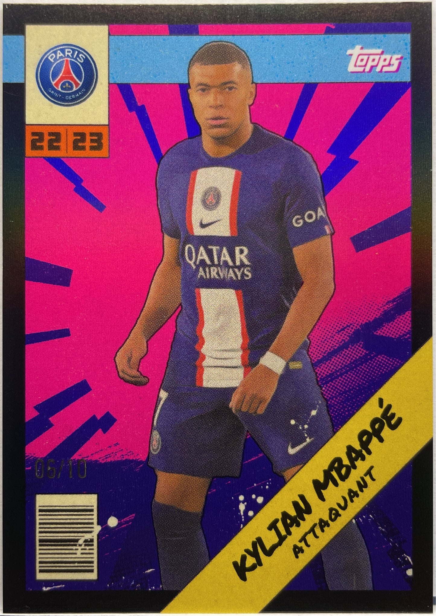 Kylian Mbappe 6/10 Heroes Topps PSG Team Set 2022/23