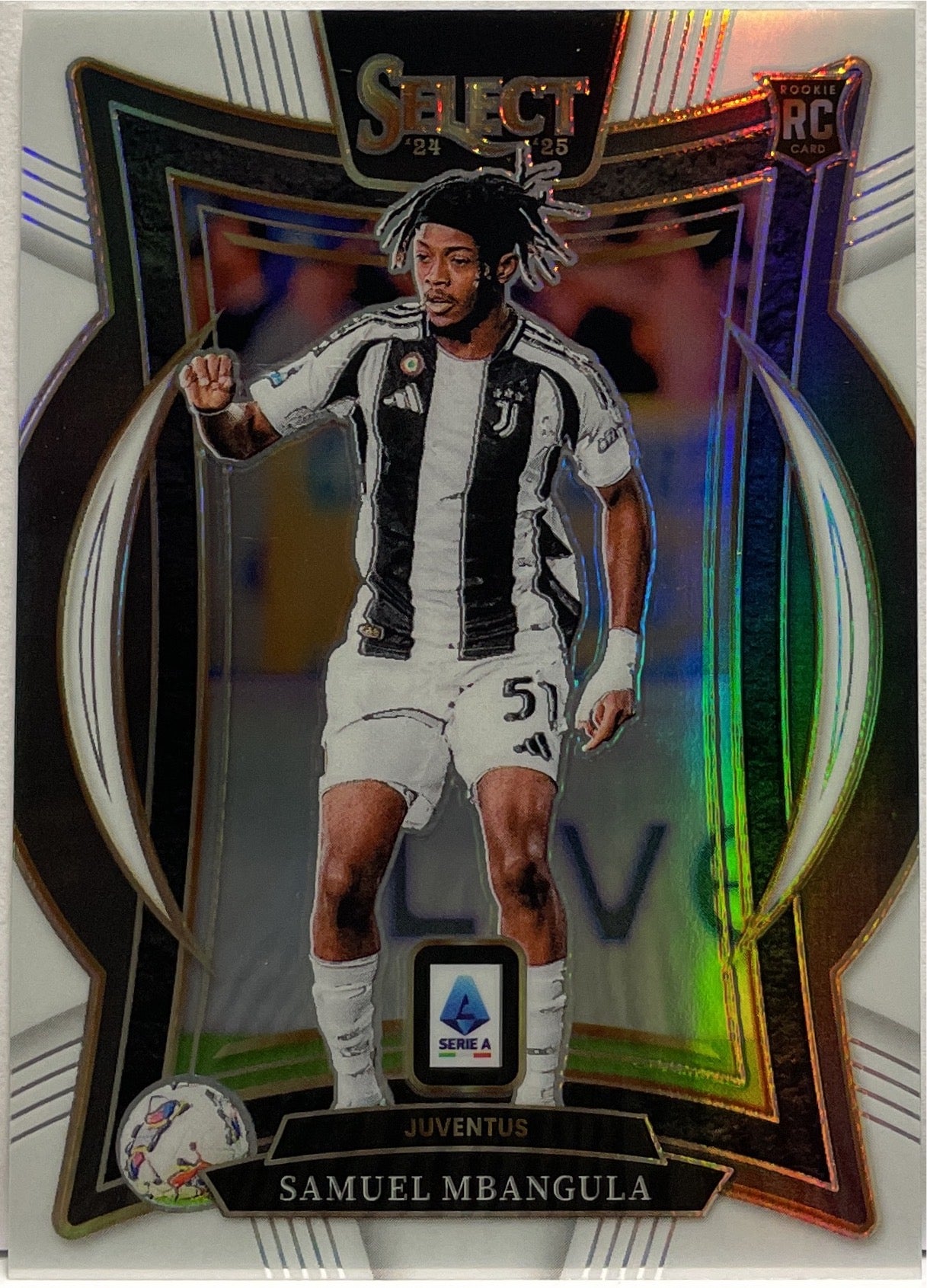 Samuel Mbangula 8/20 Rookie Terrace White Select Serie A 2024/25