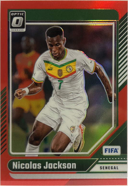 Nicolas Jackson 124/299 Optic Red Donruss Fifa 2024/25