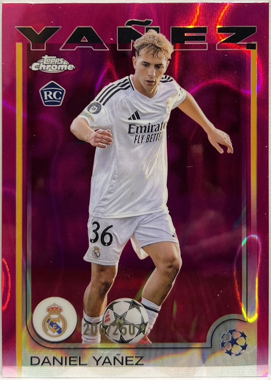 Daniel Yanez 206/250 Rookie Pink Lava Topps Chrome UCC 2024/25