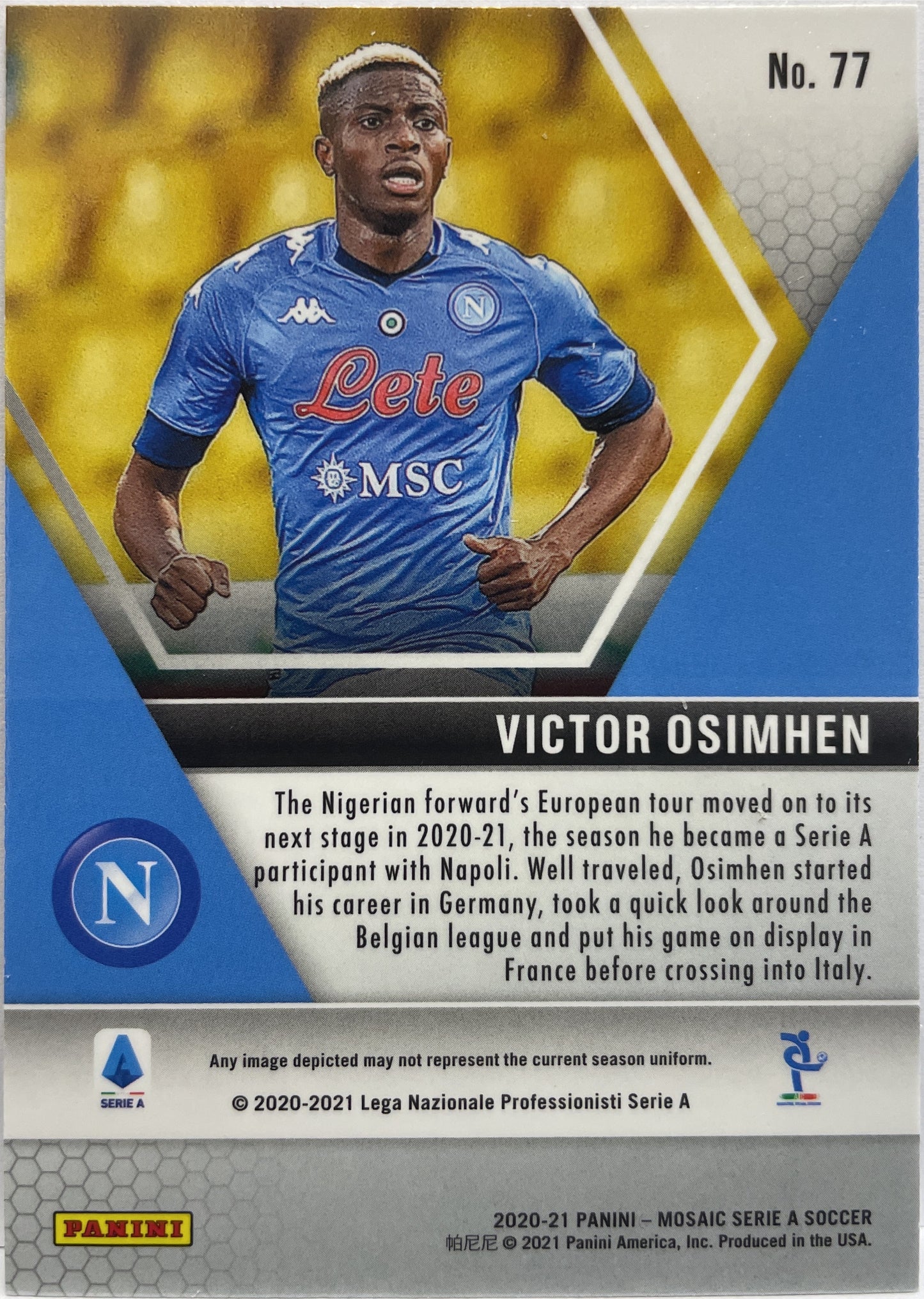 Victor Osimhen Rookie Mosaic Serie A 2020/21