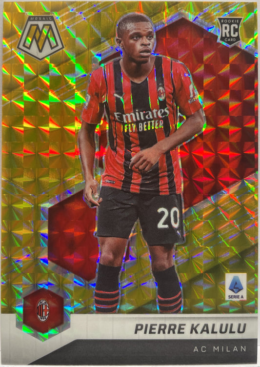 Pierre Kalulu 3/10 Rookie Gold Mosaic Serie A 2021/22