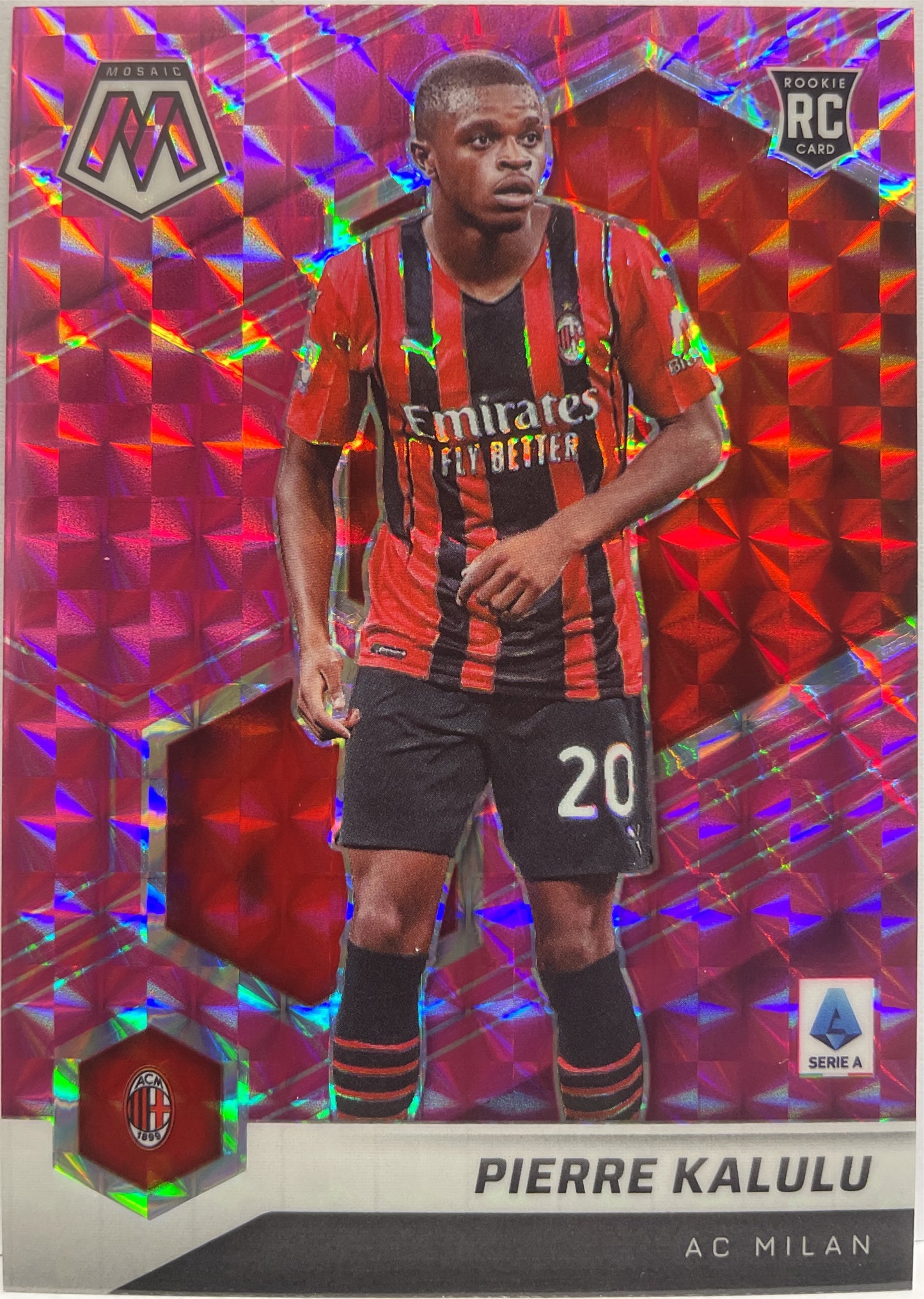 Pierre Kalulu 14/25 Rookie Pink Mosaic Serie A 2021/22