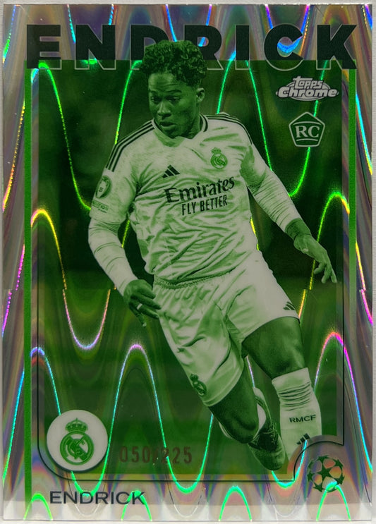 Endrick 50/225 Rookie Night Vision RayWave Topps Chrome UCC 2024/25