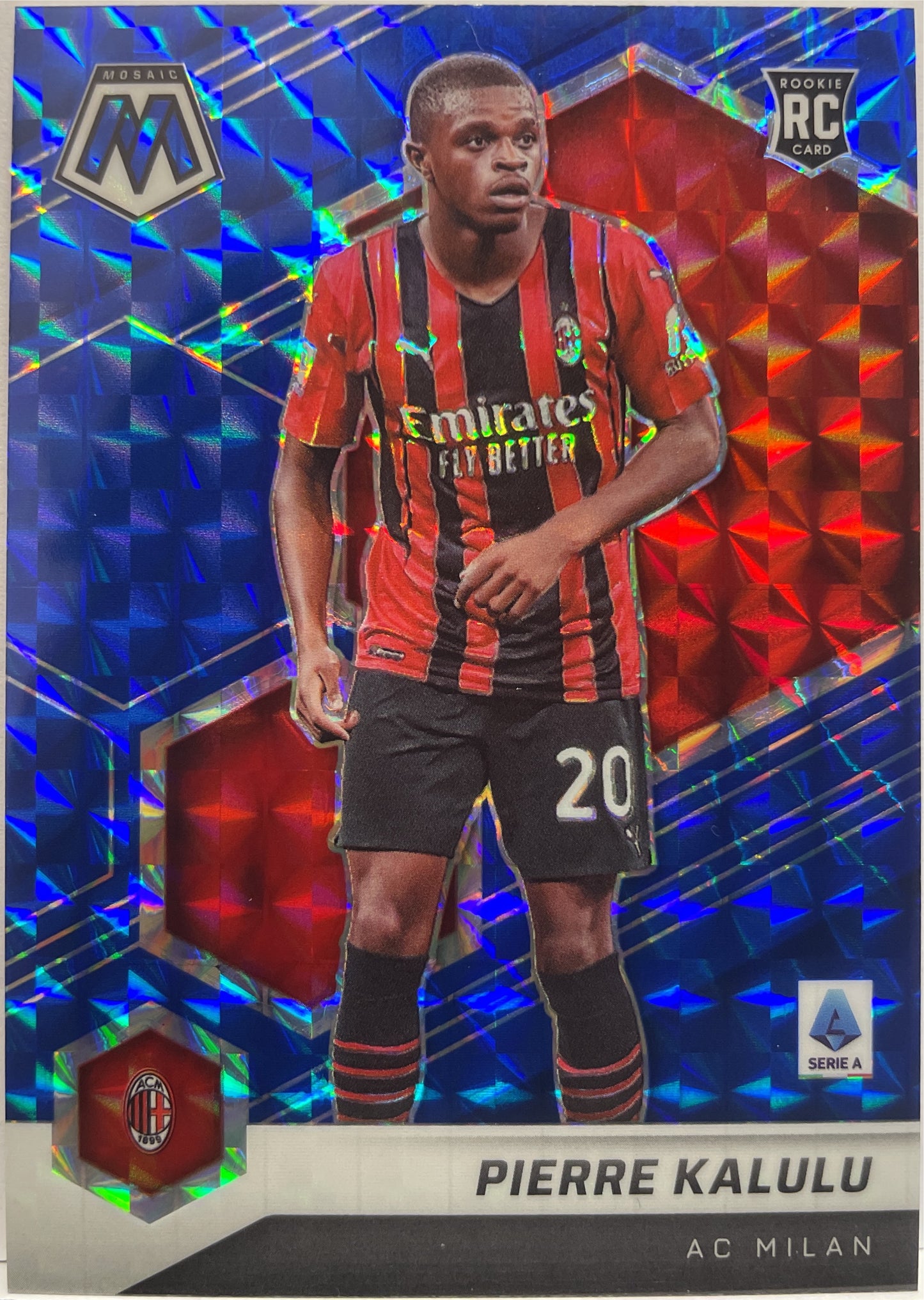 Pierre Kalulu 30/99 Rookie Blue Mosaic Serie A 2021/22