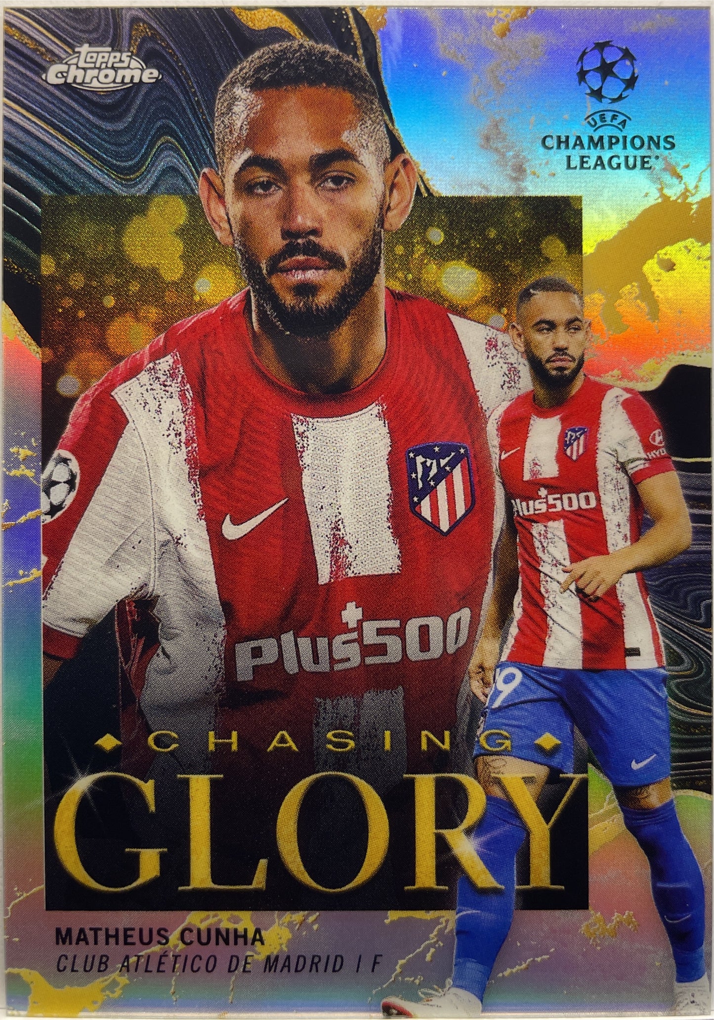 Matheus Cunha Chasing Glory Topps Chrome UCL 2021/22