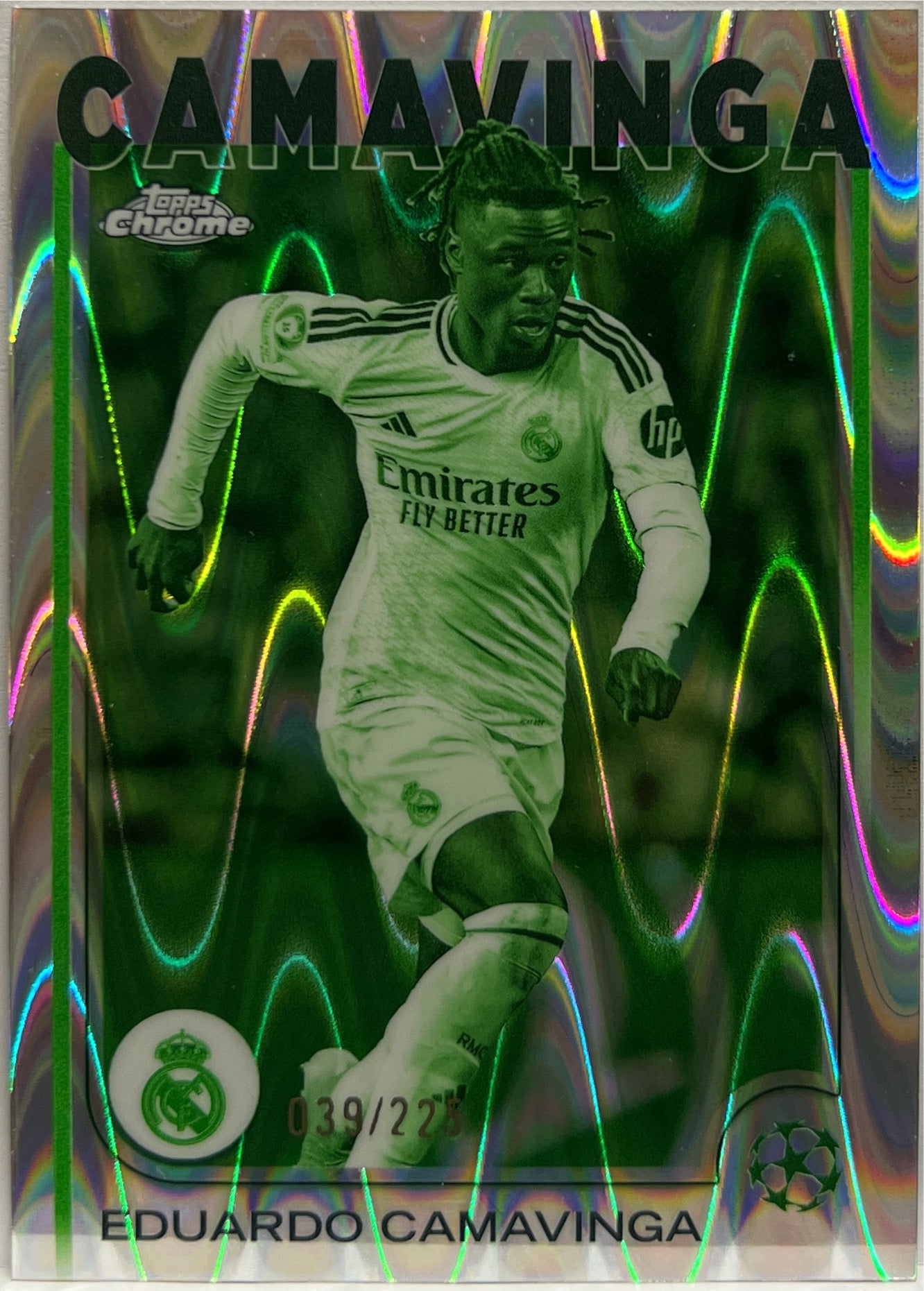 Eduardo Camavinga 39/225 Night Vision RayWave Topps Chrome UCC 2024/25