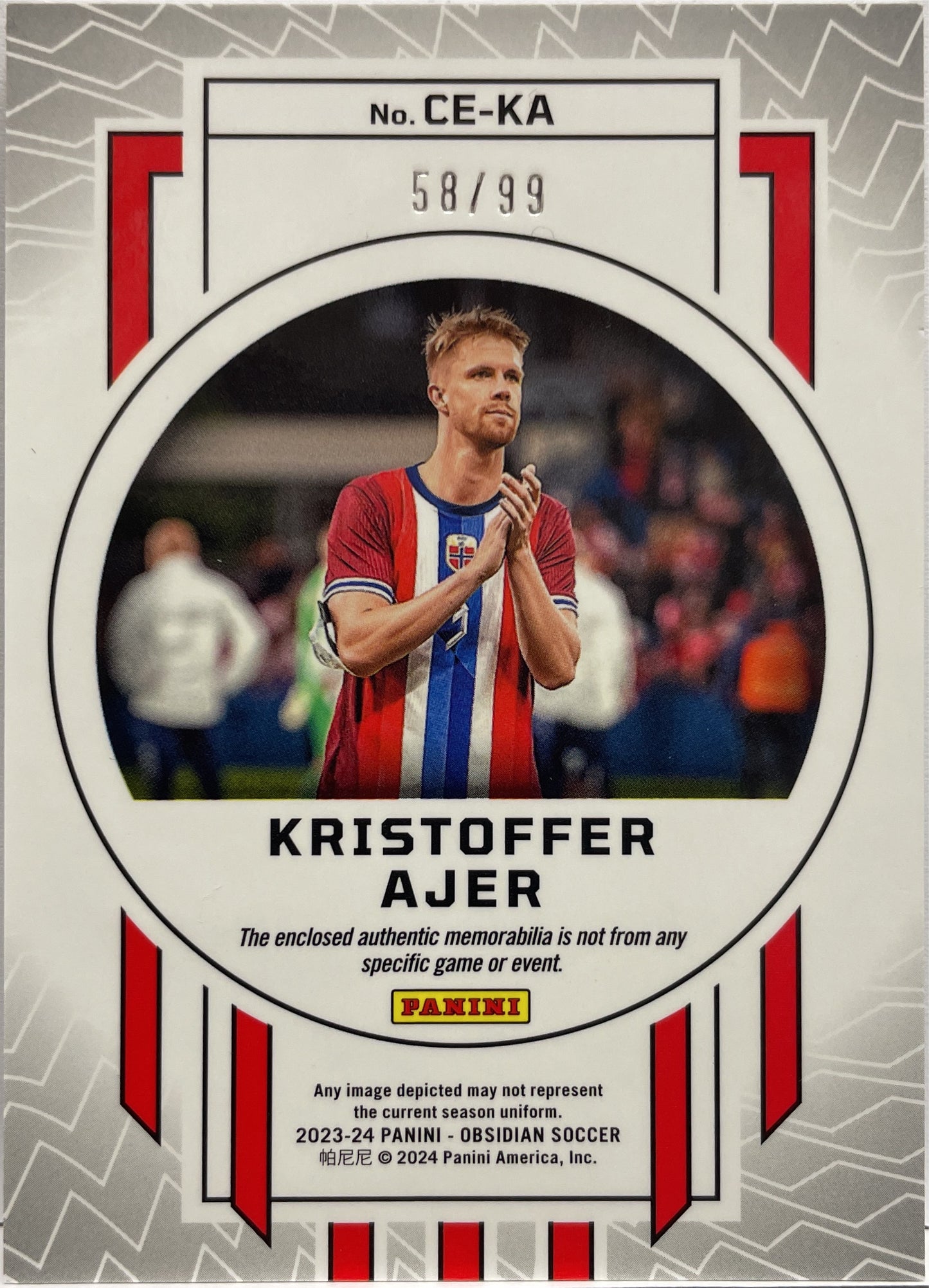 Krisoffer Ajer 58/99 Patch Cutting Edge Obsidian 2023/24