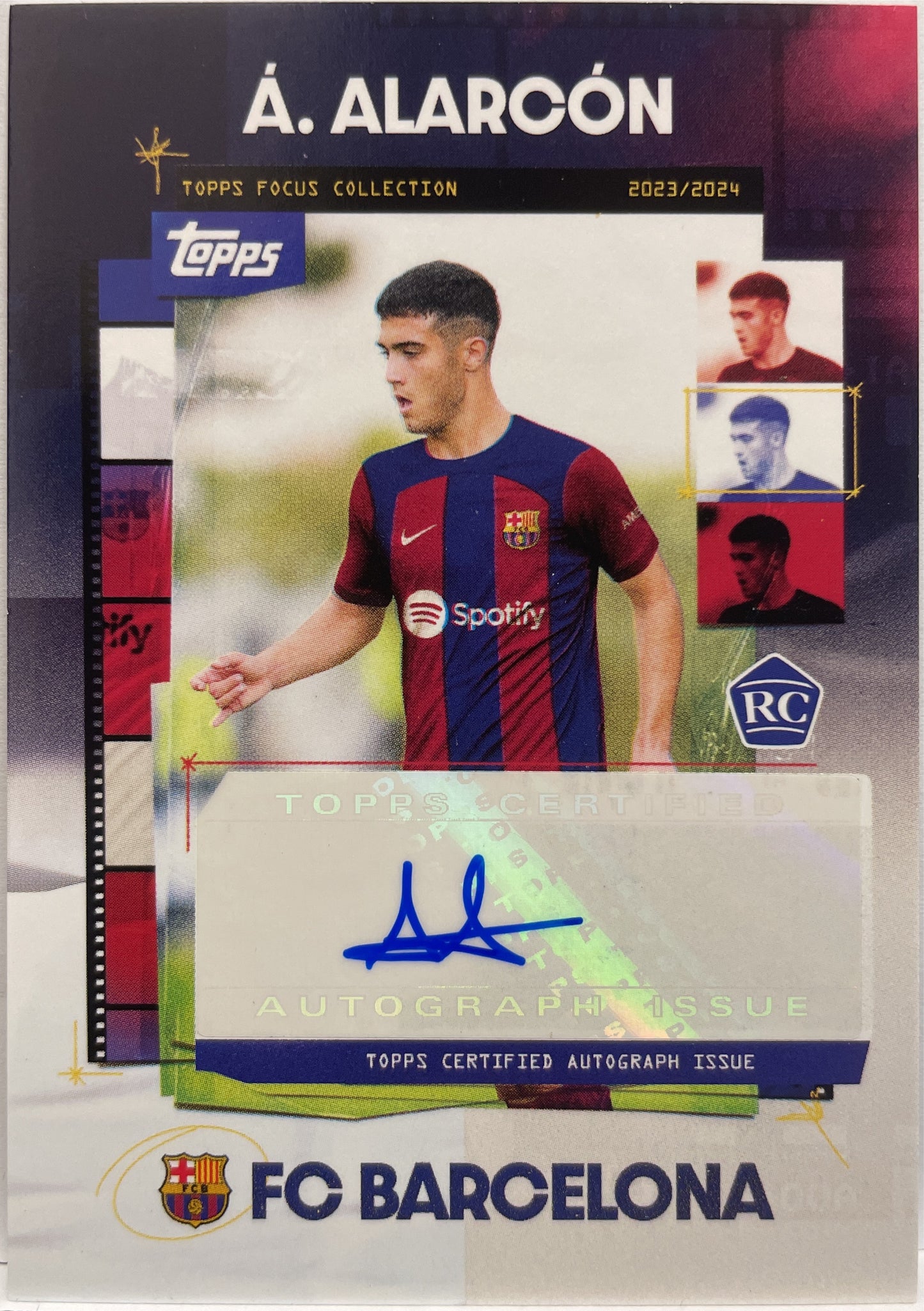 Angel Alarcon Rookie Autograph Topps Focus Barcelona 2023/24