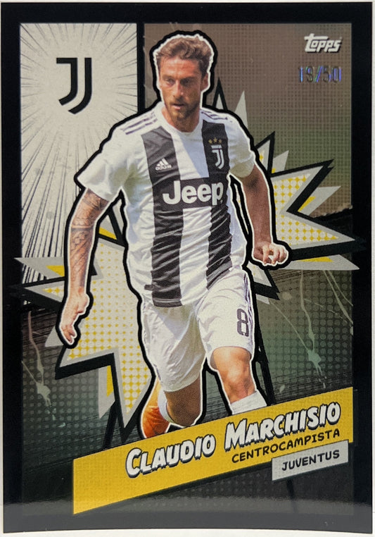 Claudio Marchisio 19/50 Heroes Black Topps Juventus Fan set 2023/24