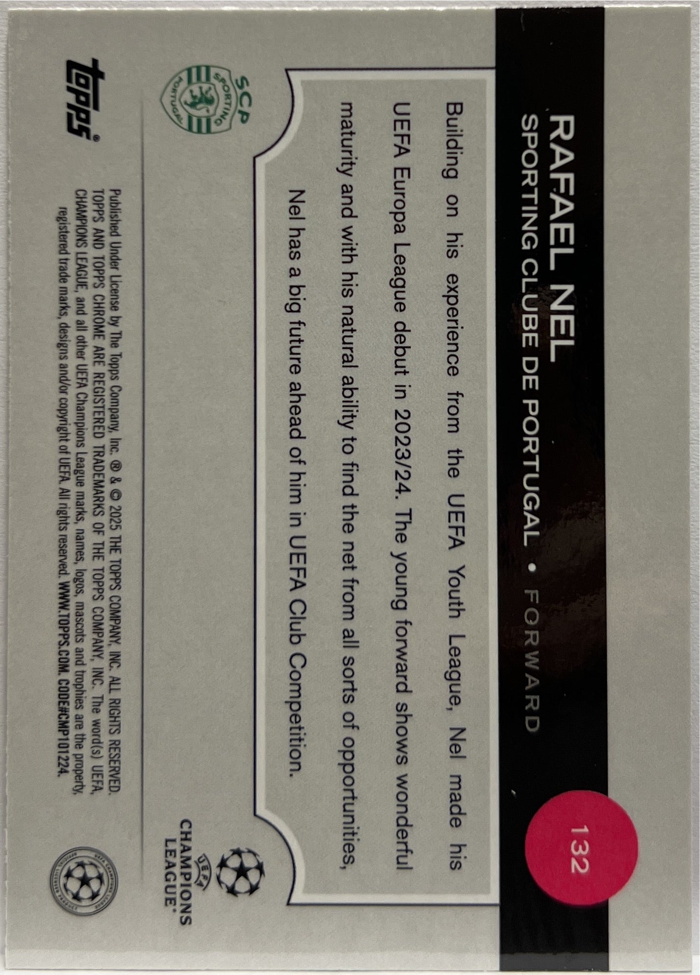 Jayden Danns 202/250 Rookie Pink Lava Topps Chrome UCC 2024/25