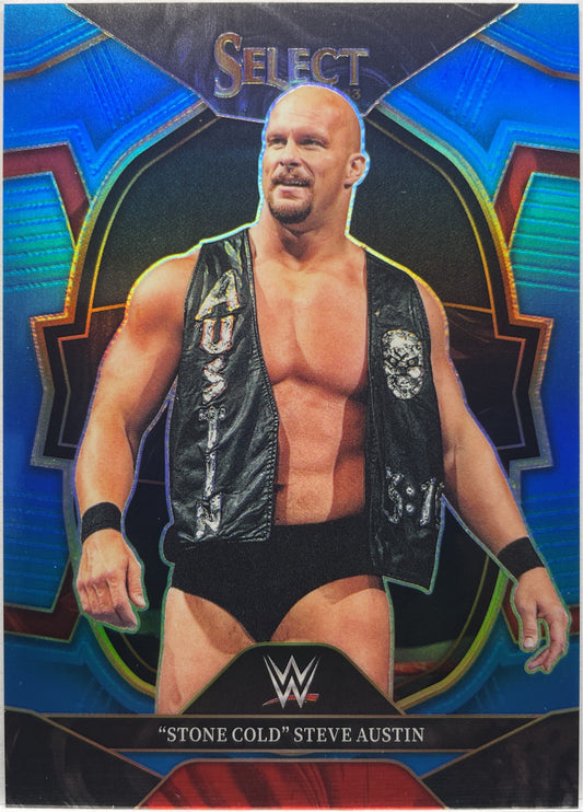 Stone Cold Steve Austin 144/249 Light Blue Select WWE 2023