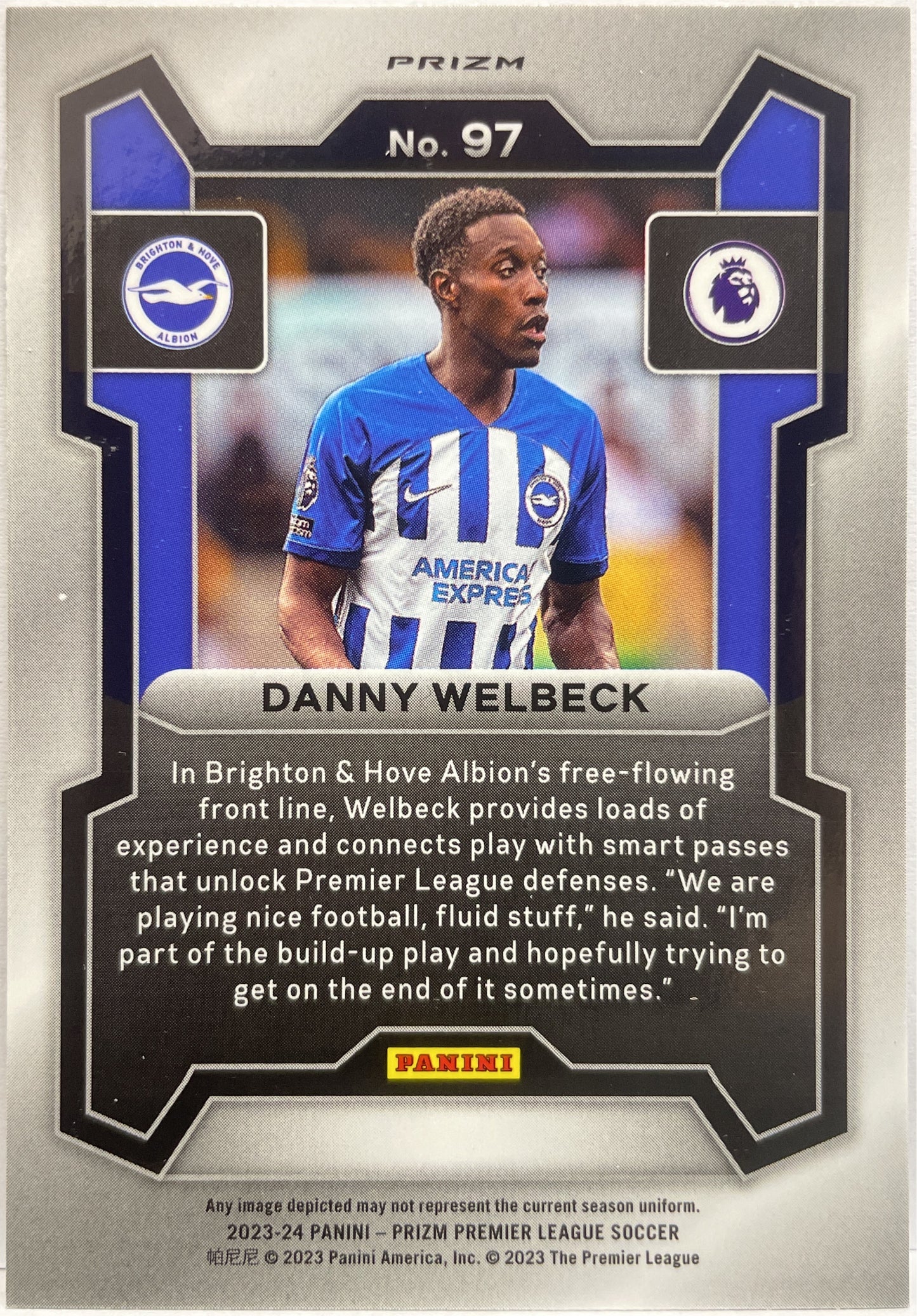 Danny Welbeck Orange Prizm Premier League 2023/24