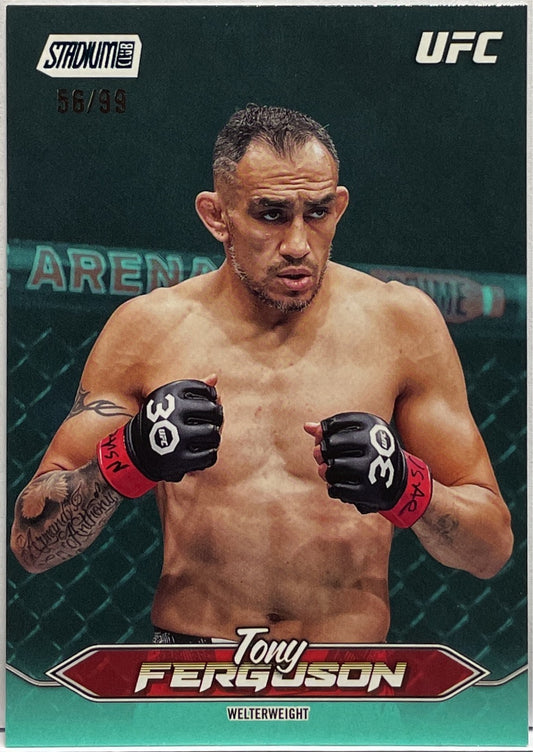 Tony Ferguson 56/99 Turquoise Foil Topps Stadium UFC 2025