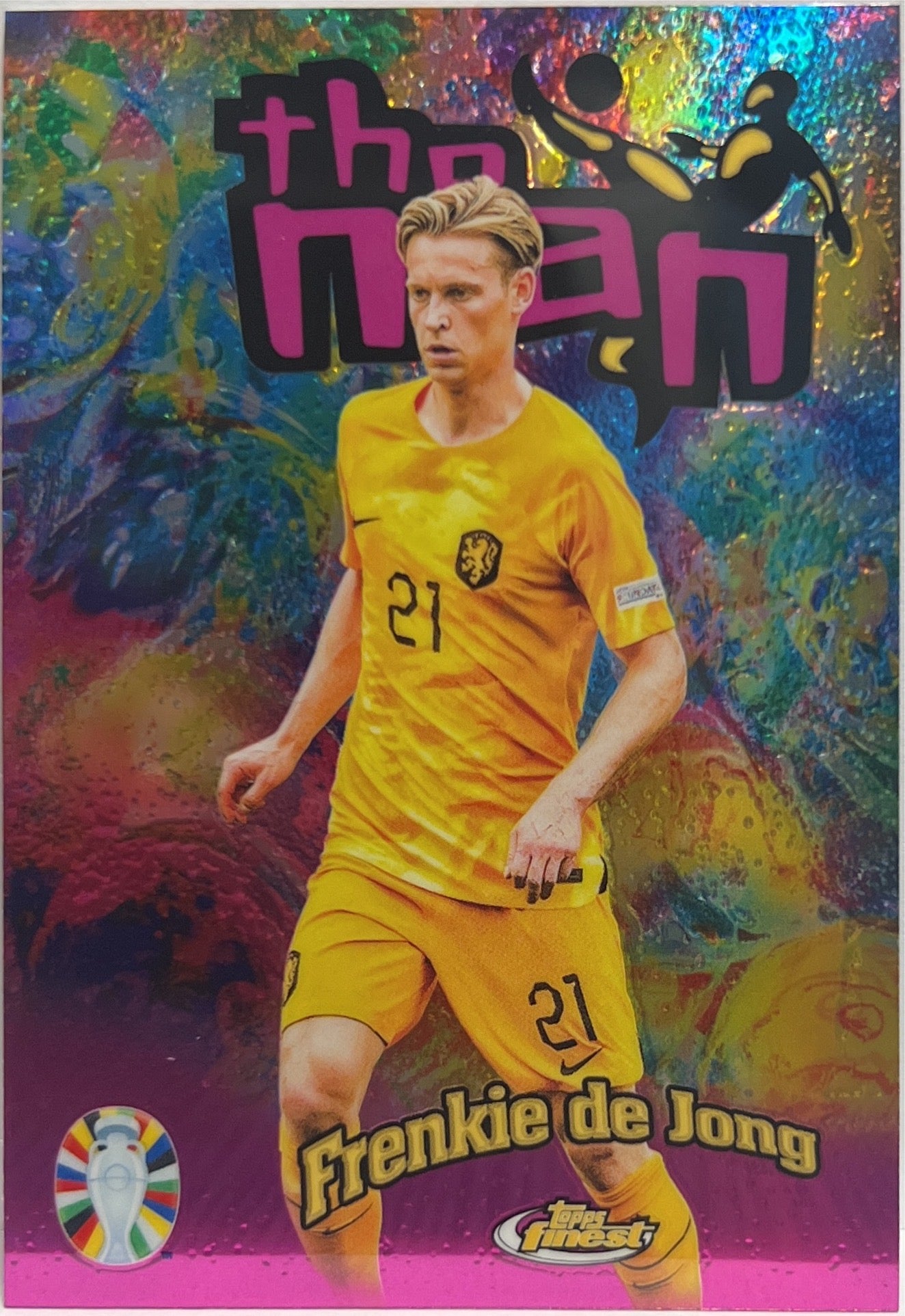 Frenkie De Jong The Man Topps Finest Road To Uefa Euro 2024
