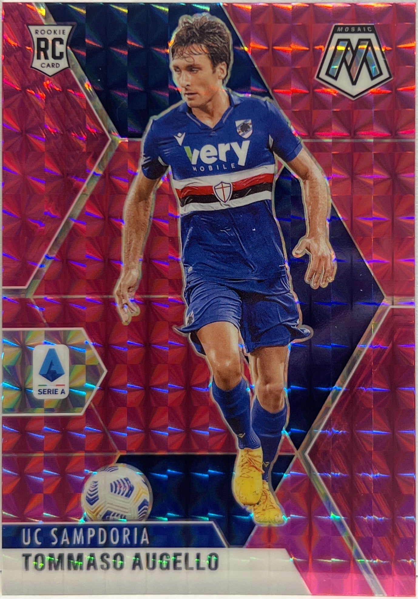Tommaso Augello 11/25 Rookie Pink Mosaic Serie A 2020/21