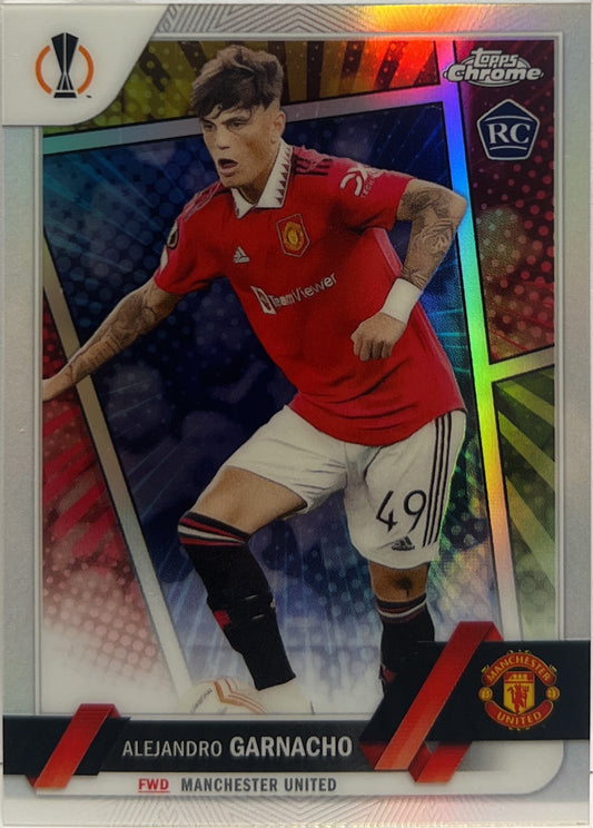 Alejandro Garnacho Rookie Heroes Variation Topps Chrome UCC 2022/23