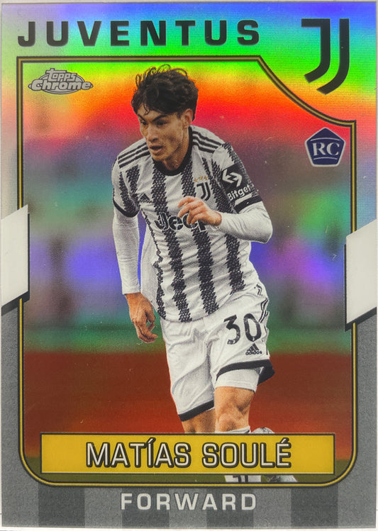 Matias Soule Rookie Refractor Topps Chrome Juventus 2022/23