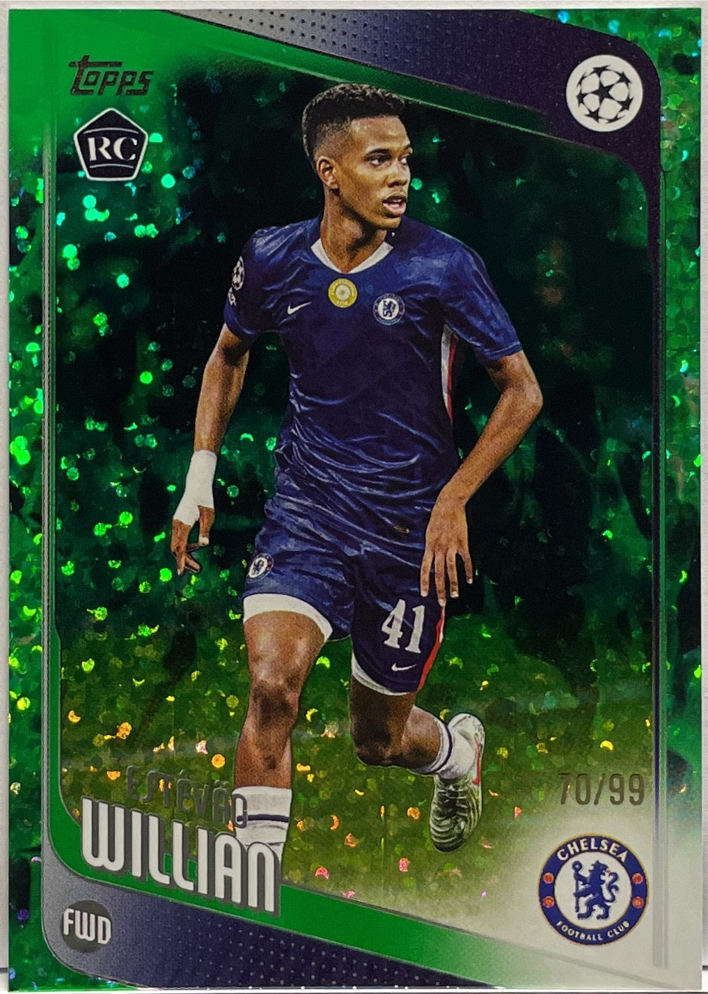 Estevao Willian 70/99 Rookie Green Topps UCC 2025/26