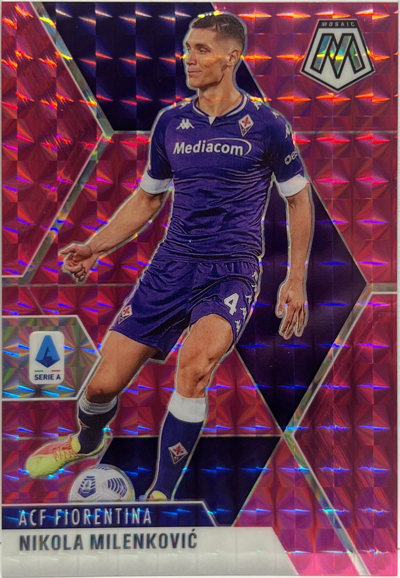 Nikola Milenkovic 12/25 Pink Mosaic Serie A 2020/21