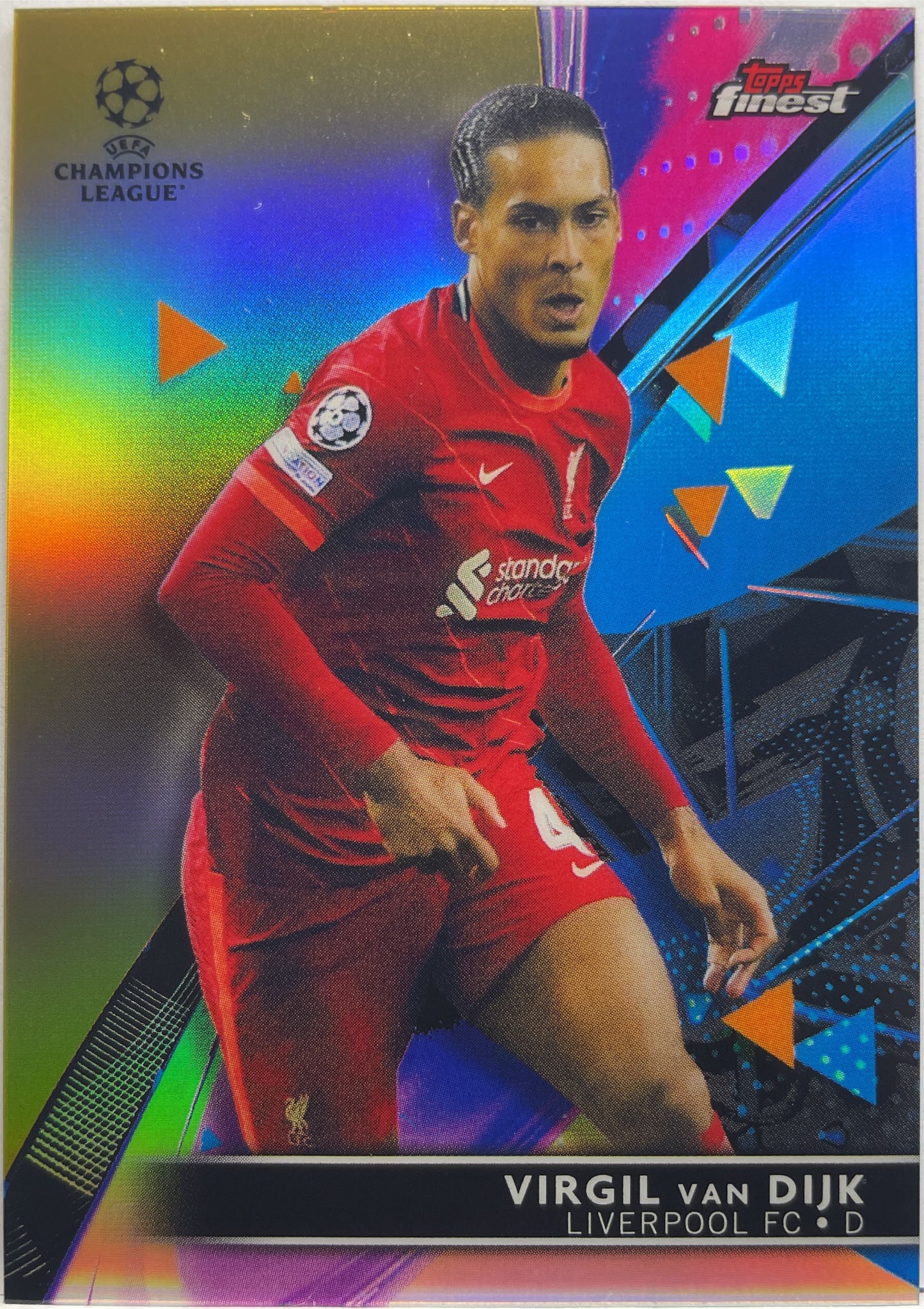 Virgil Van Dijk 39/50 Topps Finest 2021/22