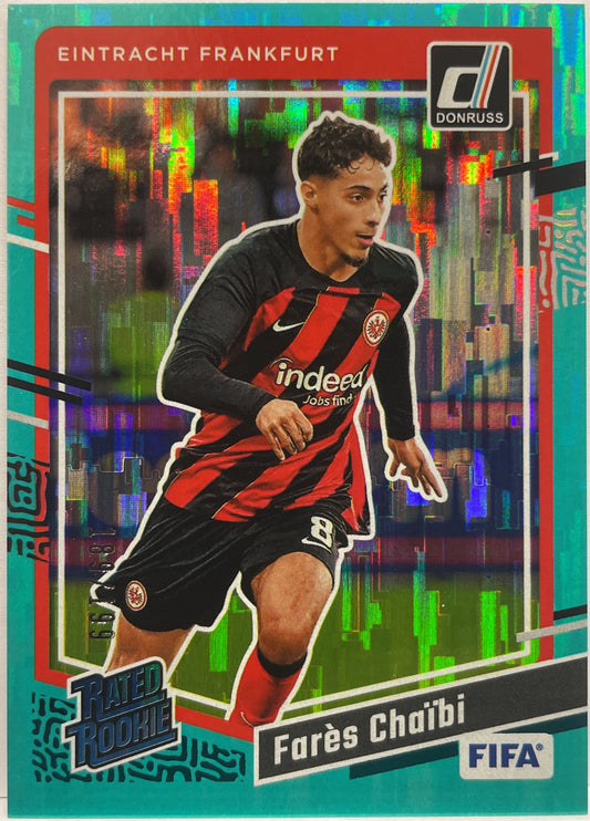 Fares Chaibi 189/199 Teal Donruss Fifa 2023/24