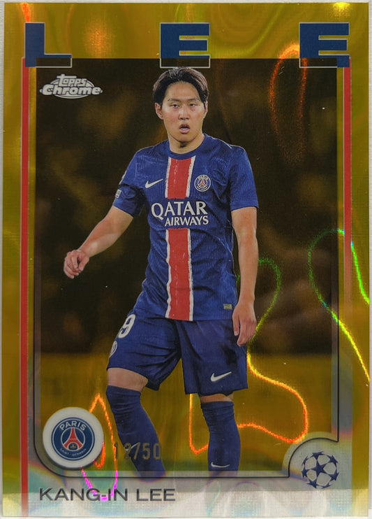 Kang In Lee 12/50 Gold Lava Topps Chrome UCC 2024/25