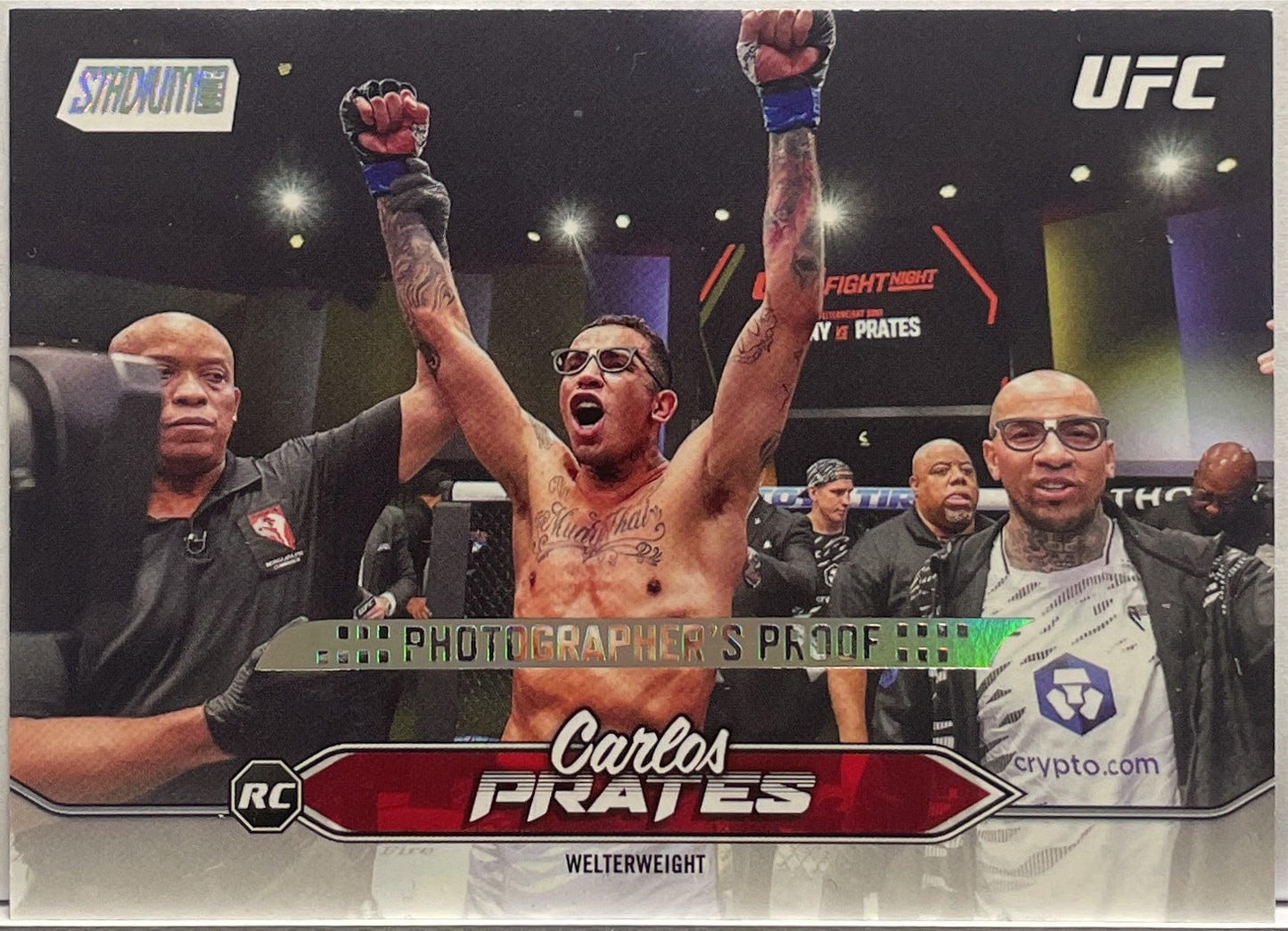 Carlos Prates Rookie Photographer's Proof Topps Stadium UFC 2025