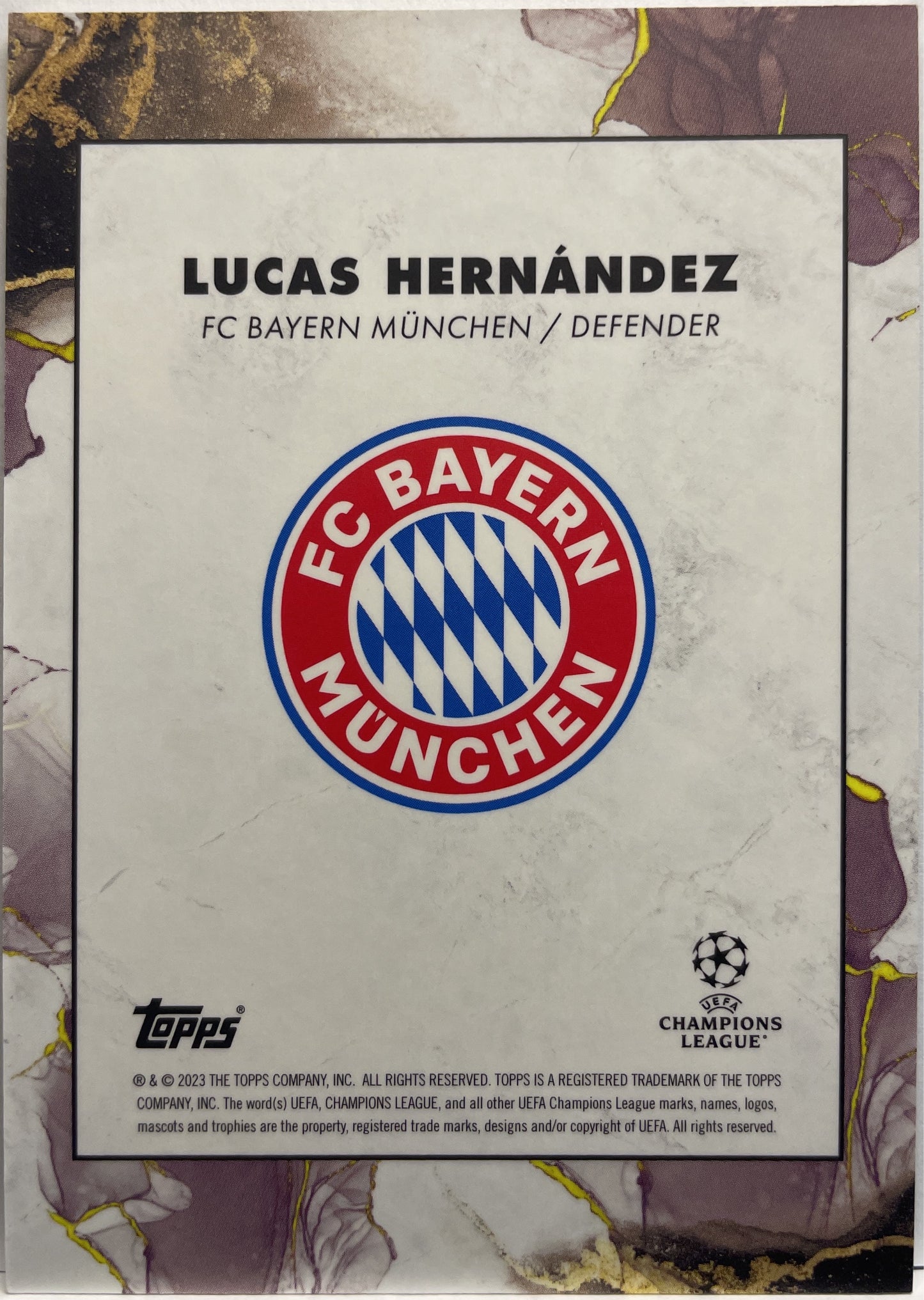 Lucas Hernandez 12/99 Star Quality Topps Inception 2022/23