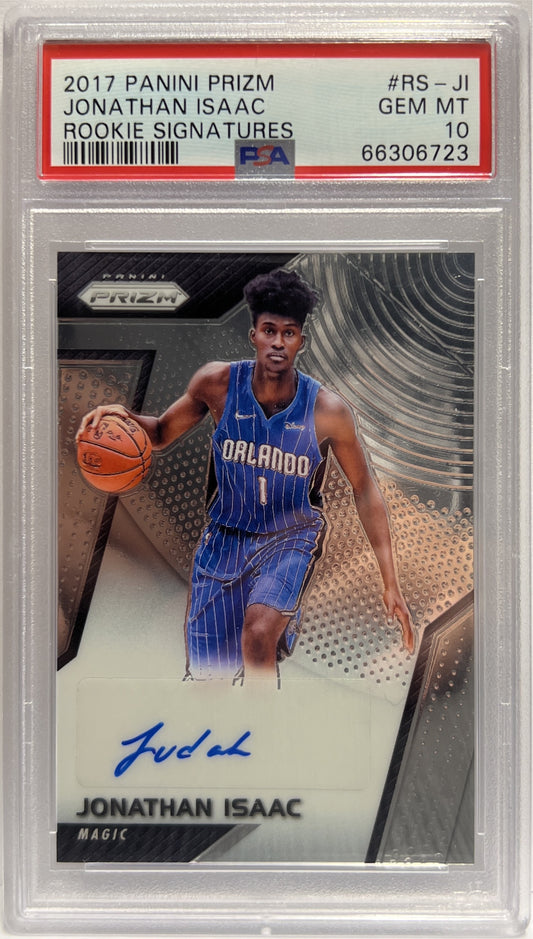 Jonathan Isaac Rookie Autograph Prizm Basketball NBA 2017/18 PSA 10