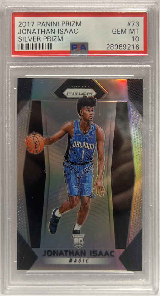 Jonathan Isaac Rookie Silver Prizm Basketball NBA 2017/18 PSA 10
