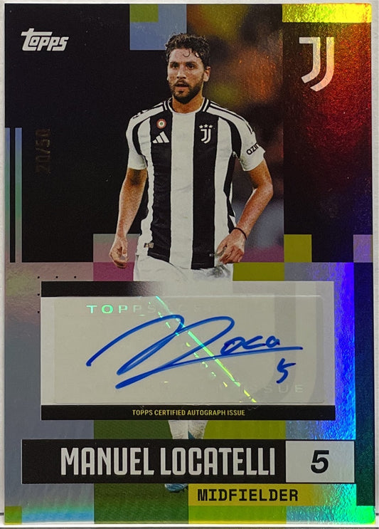 Manuel Locatelli 20/50 Autograph Gold Topps Juventus Premium Team Set 2024/25