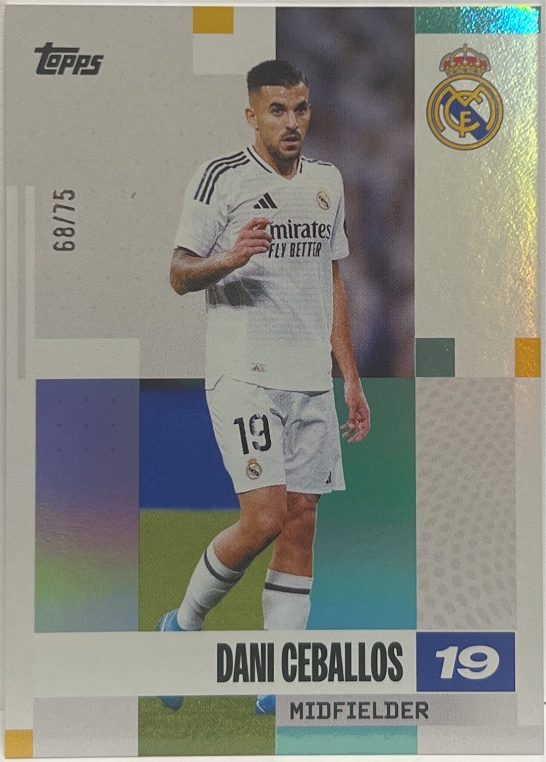Dani Ceballos 68/75 Topps Real Madrid Team Set 2024/25